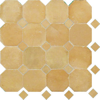 Mosaic House Moroccan tile Kora L 14 Natural, natural, unglazed, terracotta   solid zellige, mosaic, zellij, field, pattern, glaze, simple, classic, octagonal 